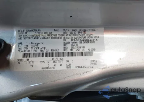 2016 Ford Focus Se из США, поврежденный, VIN 1FADP3K25GL235117